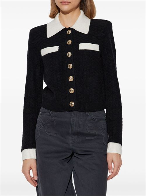 Top con bottoni SELF PORTRAIT | RS25039CBLACK